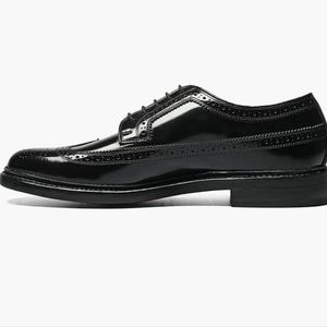 Florsheim Imperial Kenmoor Black Leather Wing Tip Oxford Shoes